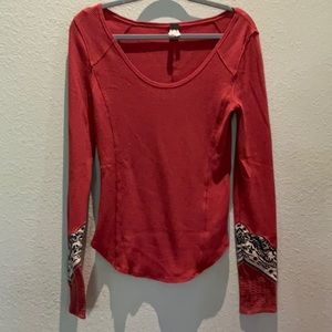 Wee the Free by Free People Thermal style shirt